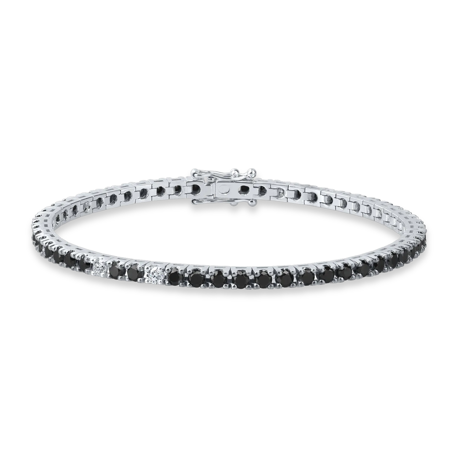 Fehérarany tenisz karkötő 4.3ct gyémántokkal-188286