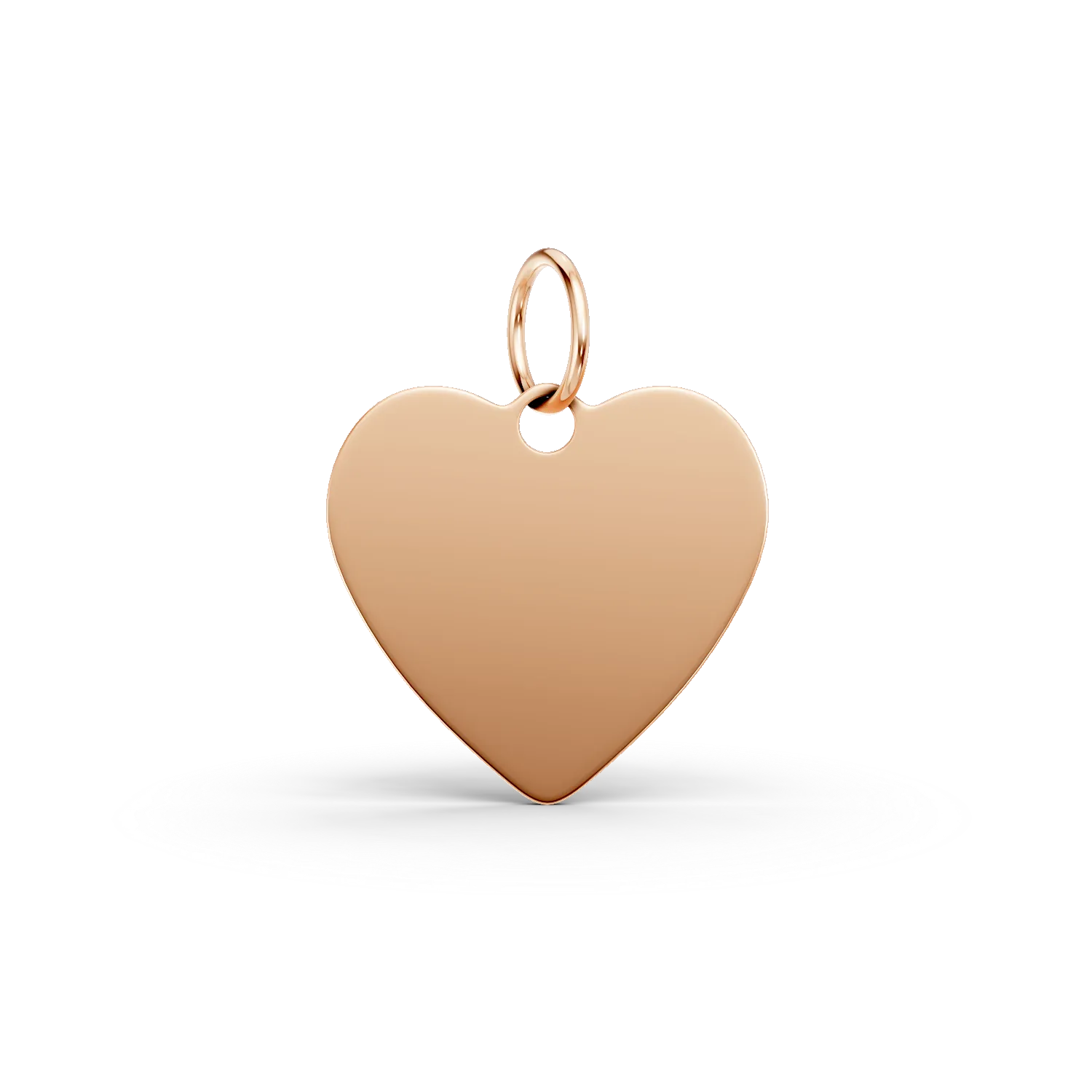 Rose gold heart pendant