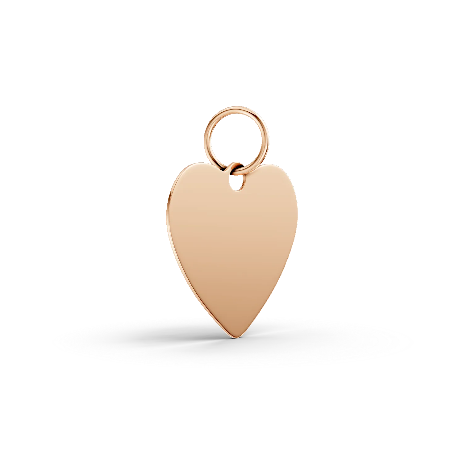 Rose gold heart pendant