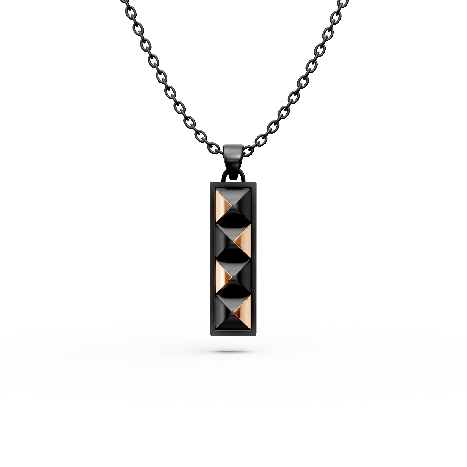 Lant cu pandantiv Golden Titanium