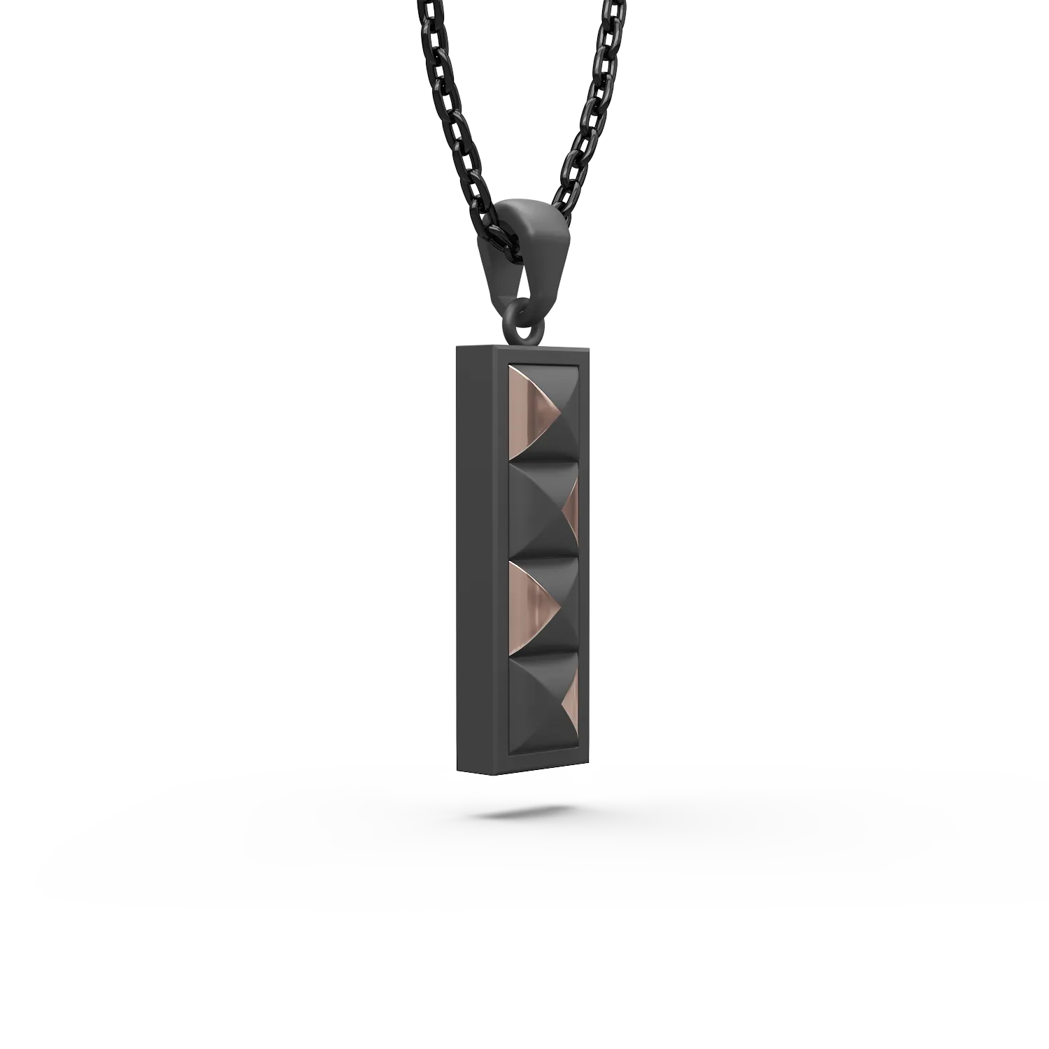 Golden Titanium pendant necklace