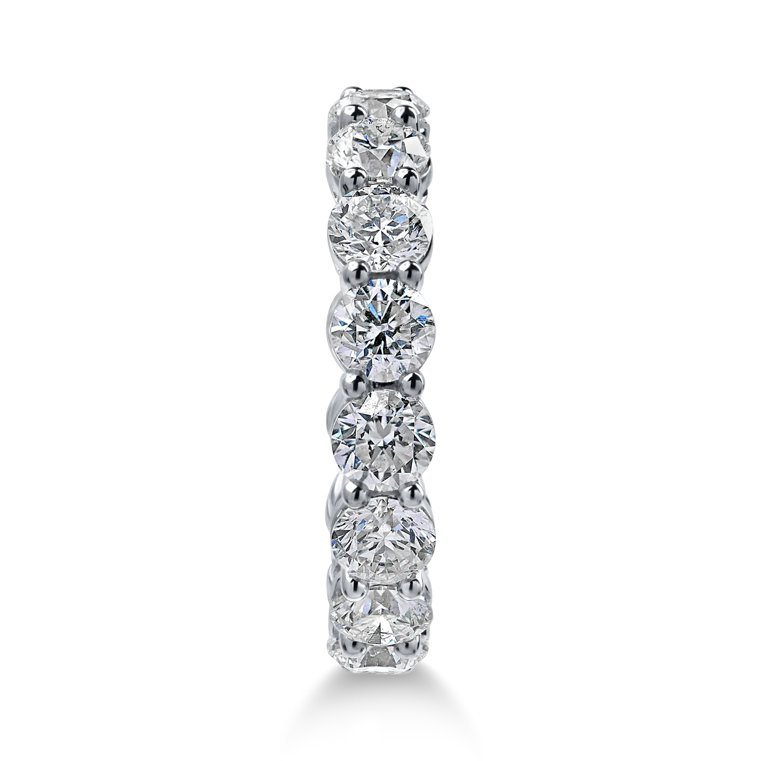White gold eternity ring with 4.8ct diamonds