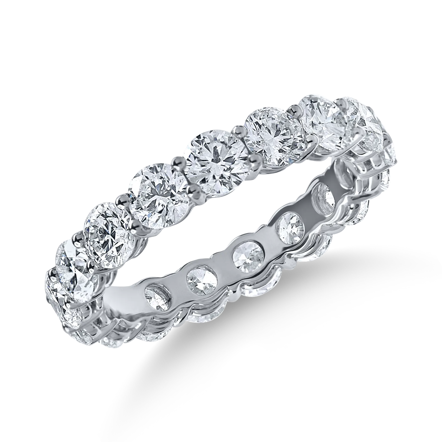Inel eternity din aur alb cu diamante de 3.7ct-189826