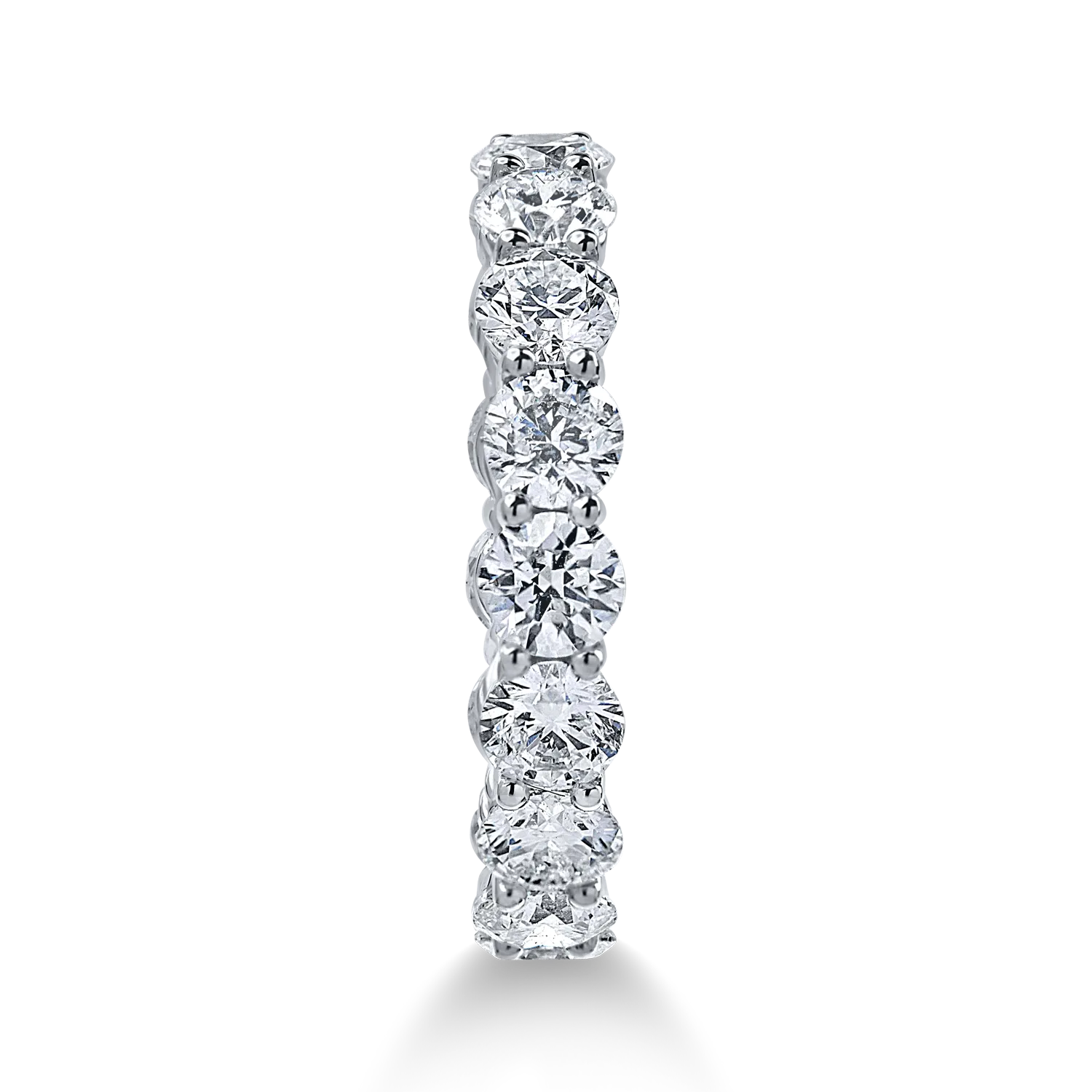 White gold eternity ring with 3.7ct diamonds