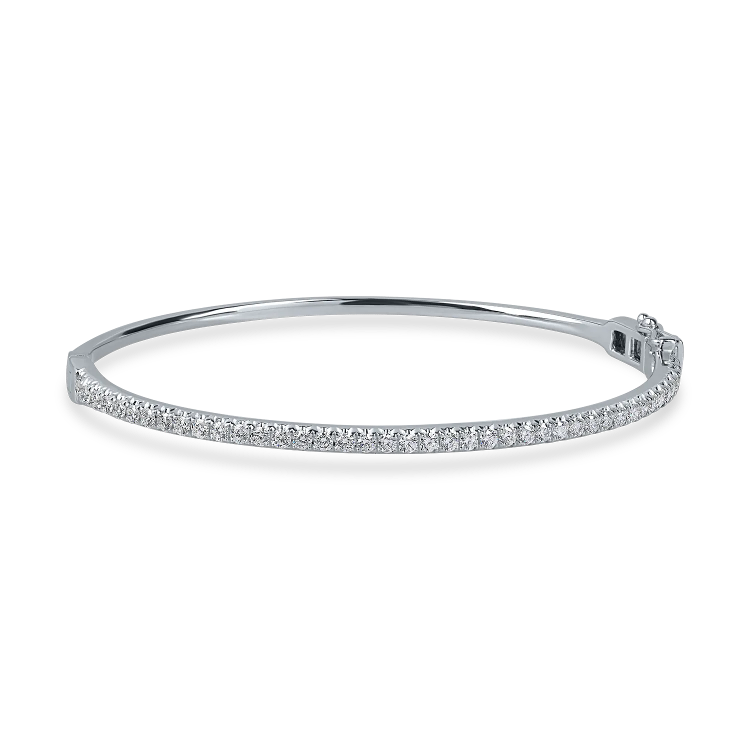 White gold bangle with 0.8ct diamonds