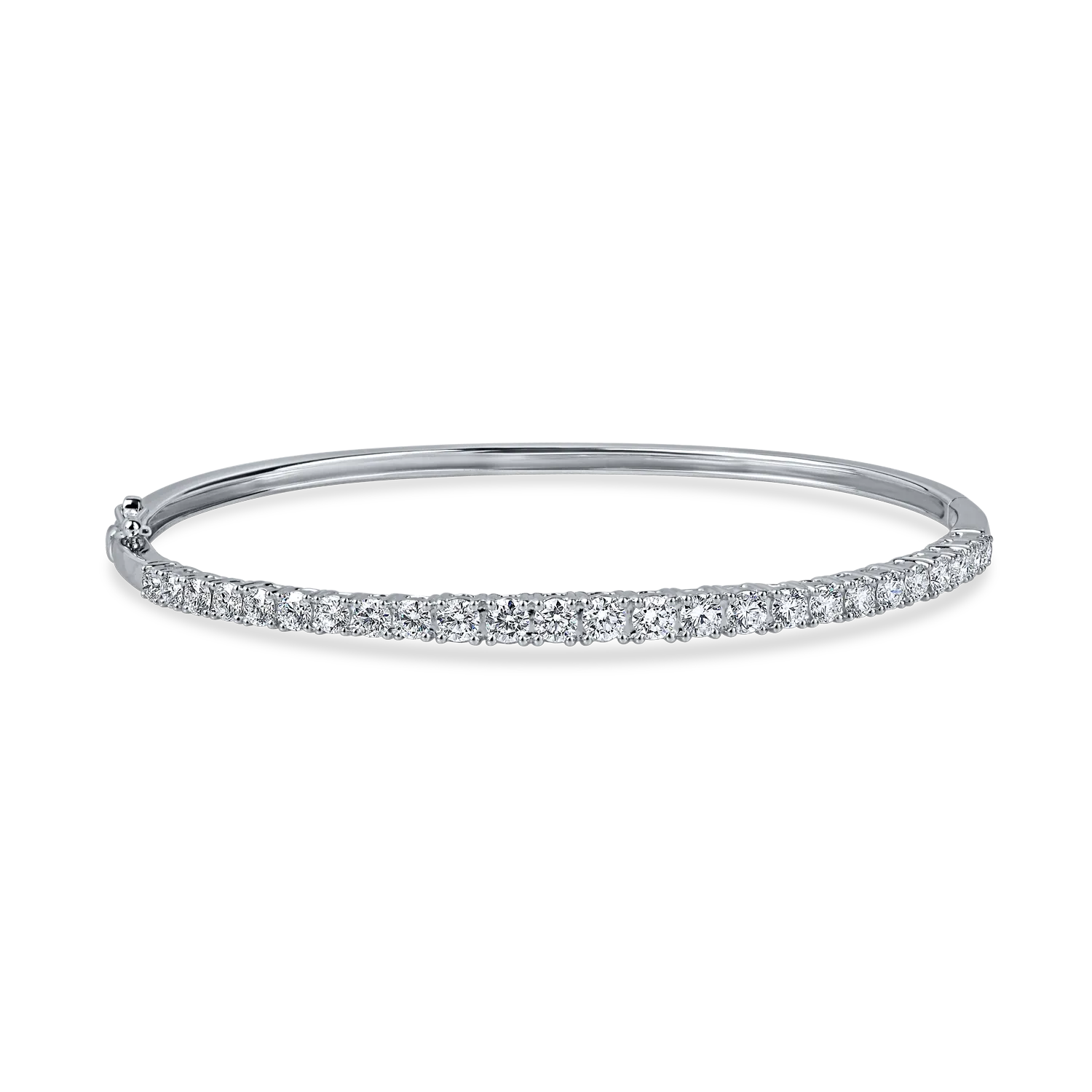 Teilor Bratara fixa din aur alb cu diamante de 1.5ct