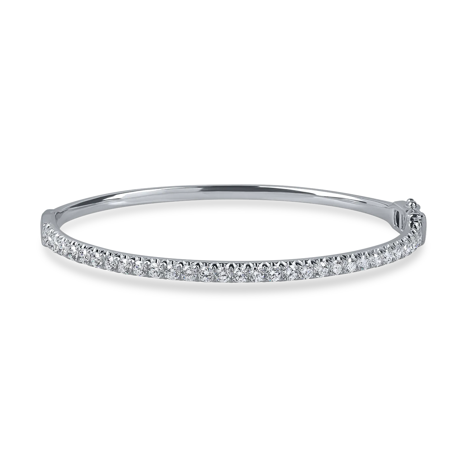 Teilor Bratara fixa din aur alb cu diamante de 1.5ct