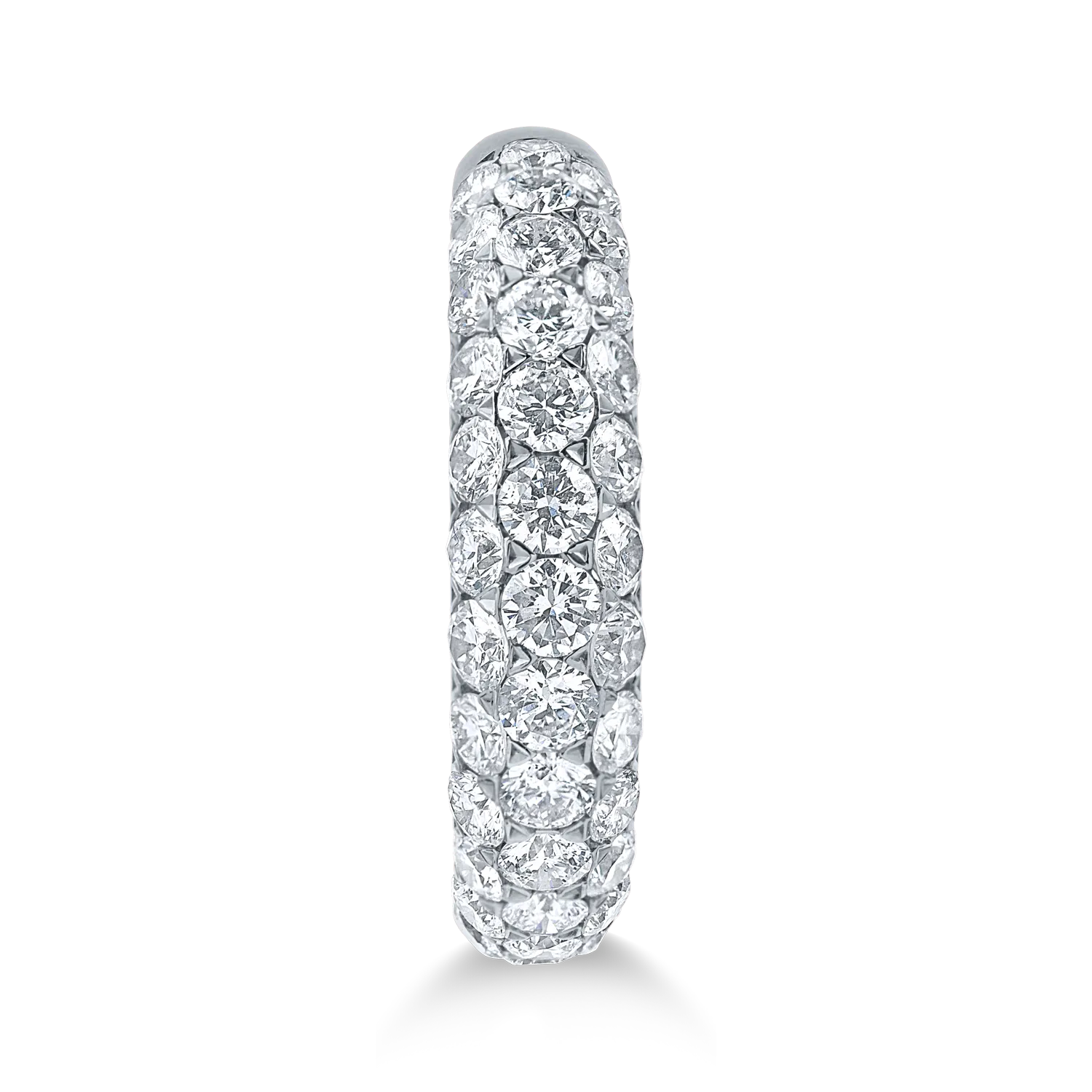 Fehér arany fél örökkévalóság gyűrű 1.4ct gyémántokkal
