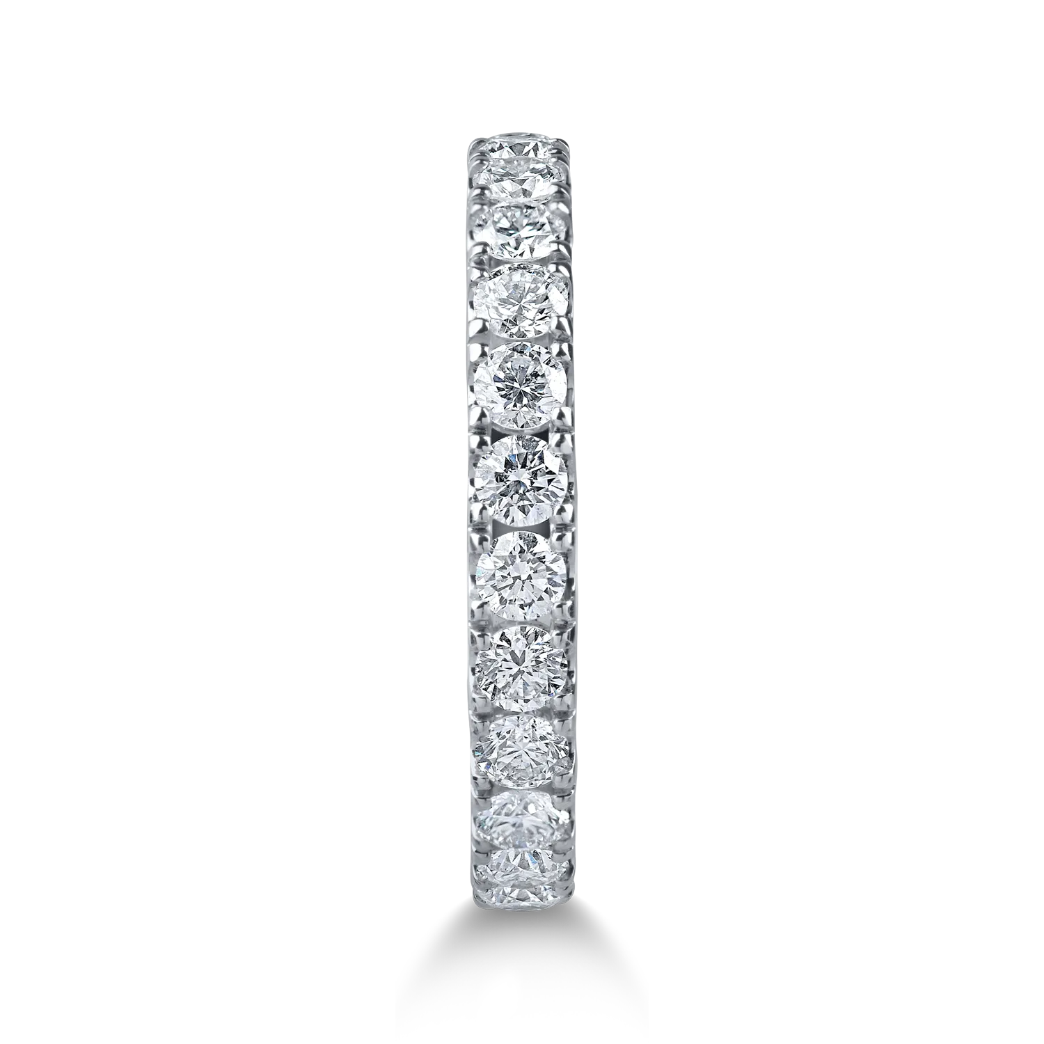 Inel eternity din aur alb cu diamante de 1.5ct