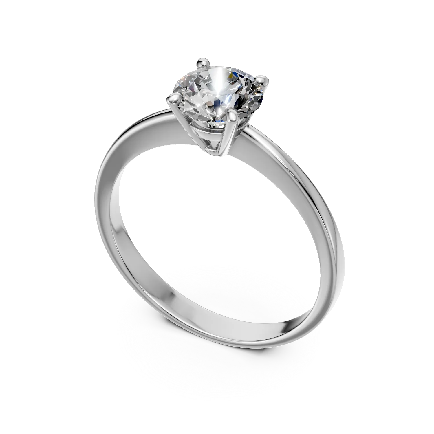 White gold engagement ring with 1ct diamond