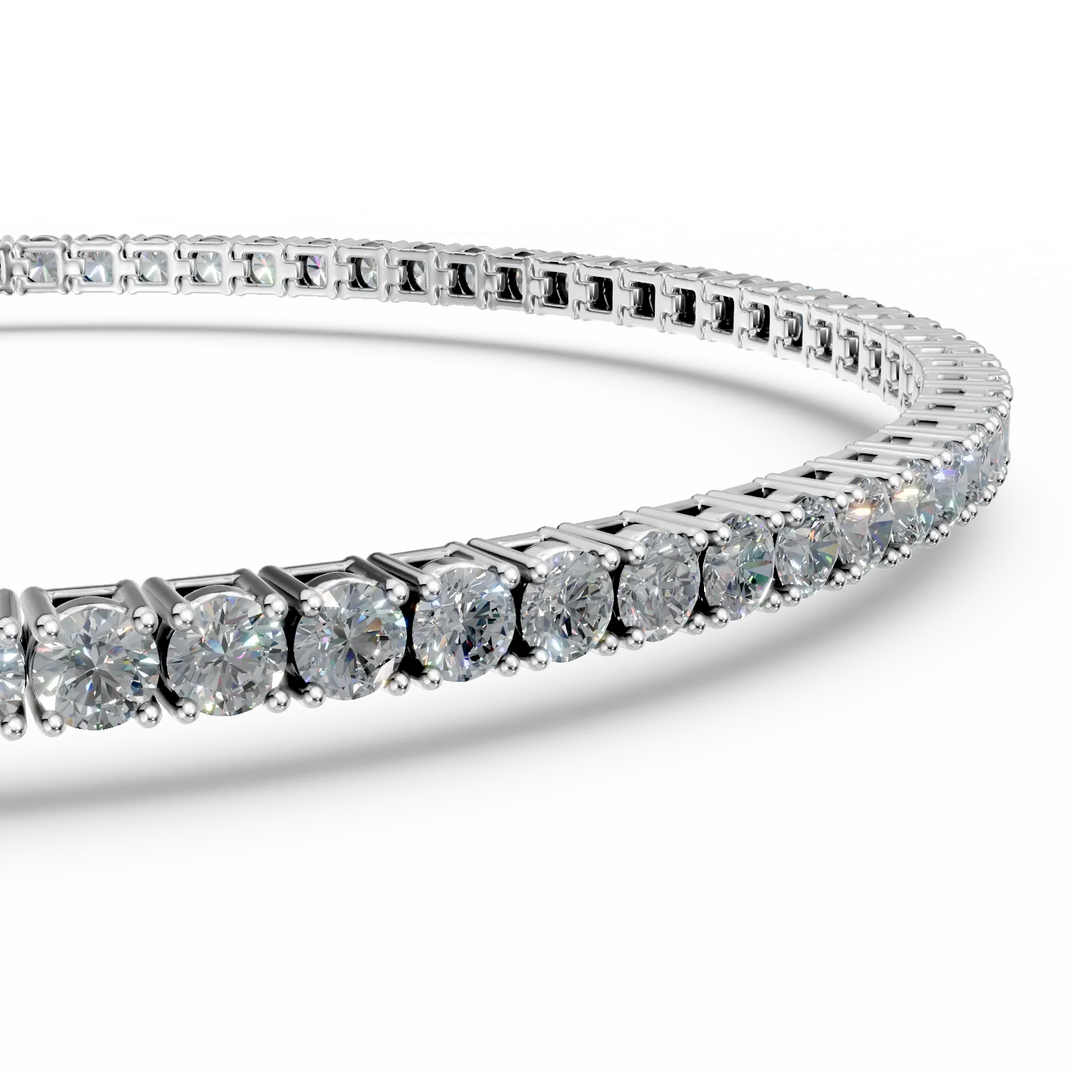 White gold tennis bracelet with 2ct diamonds