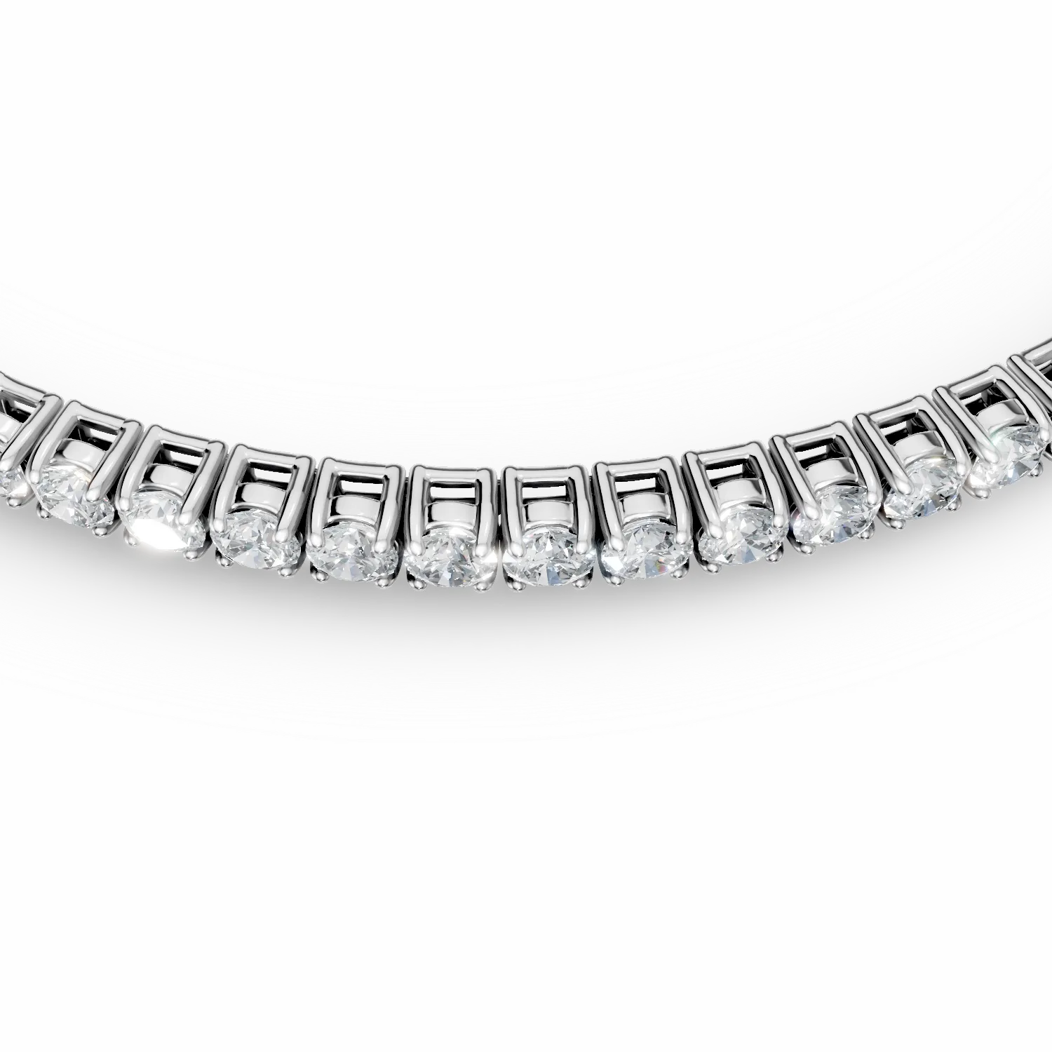 White gold tennis bracelet with 2.5ct diamonds