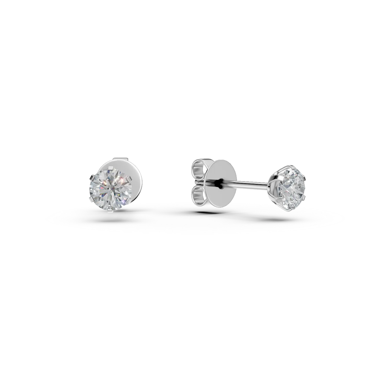 White gold earrings with 0.5ct diamonds