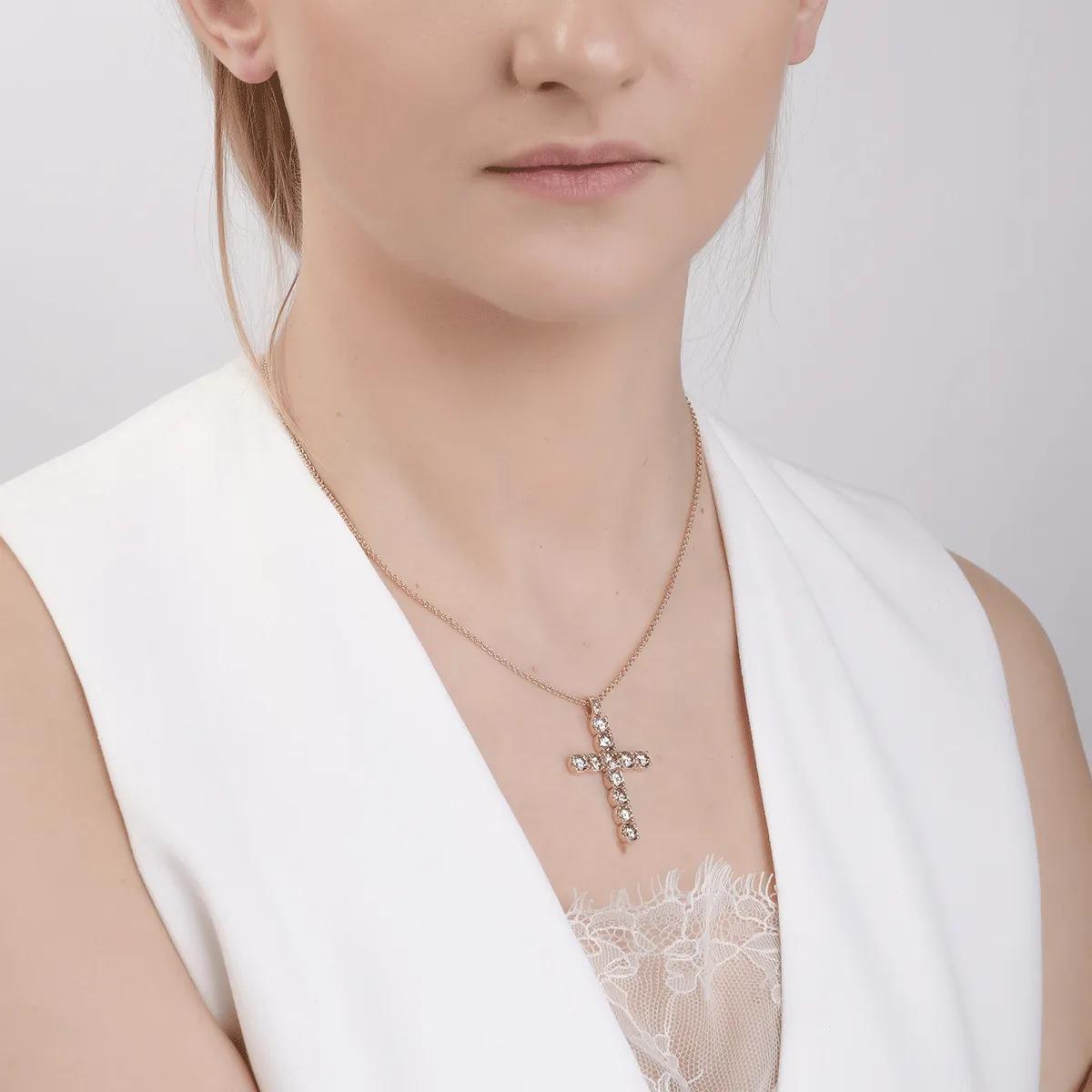 Верижка от розово злато с висулка с kафяви диаманти 5.2ct