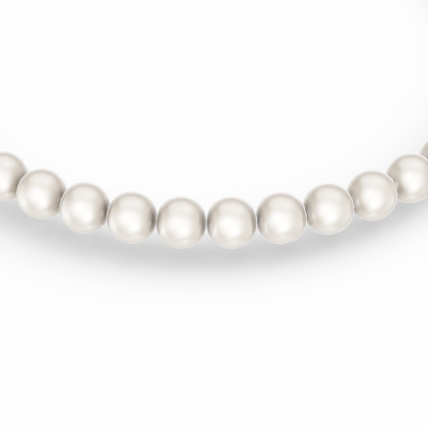 White gold bracelet with fresh water pearls