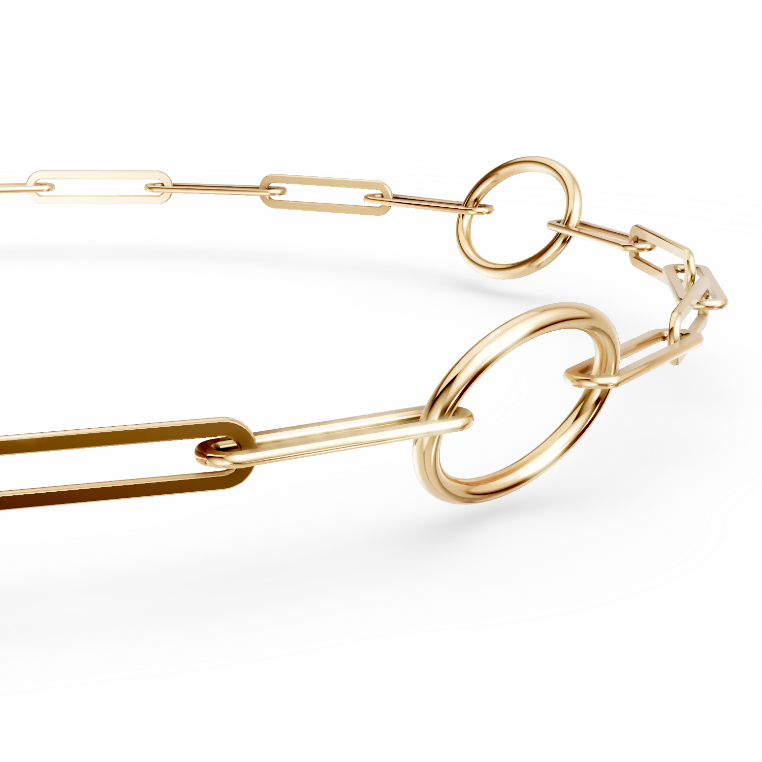 Yellow gold geometric bracelet