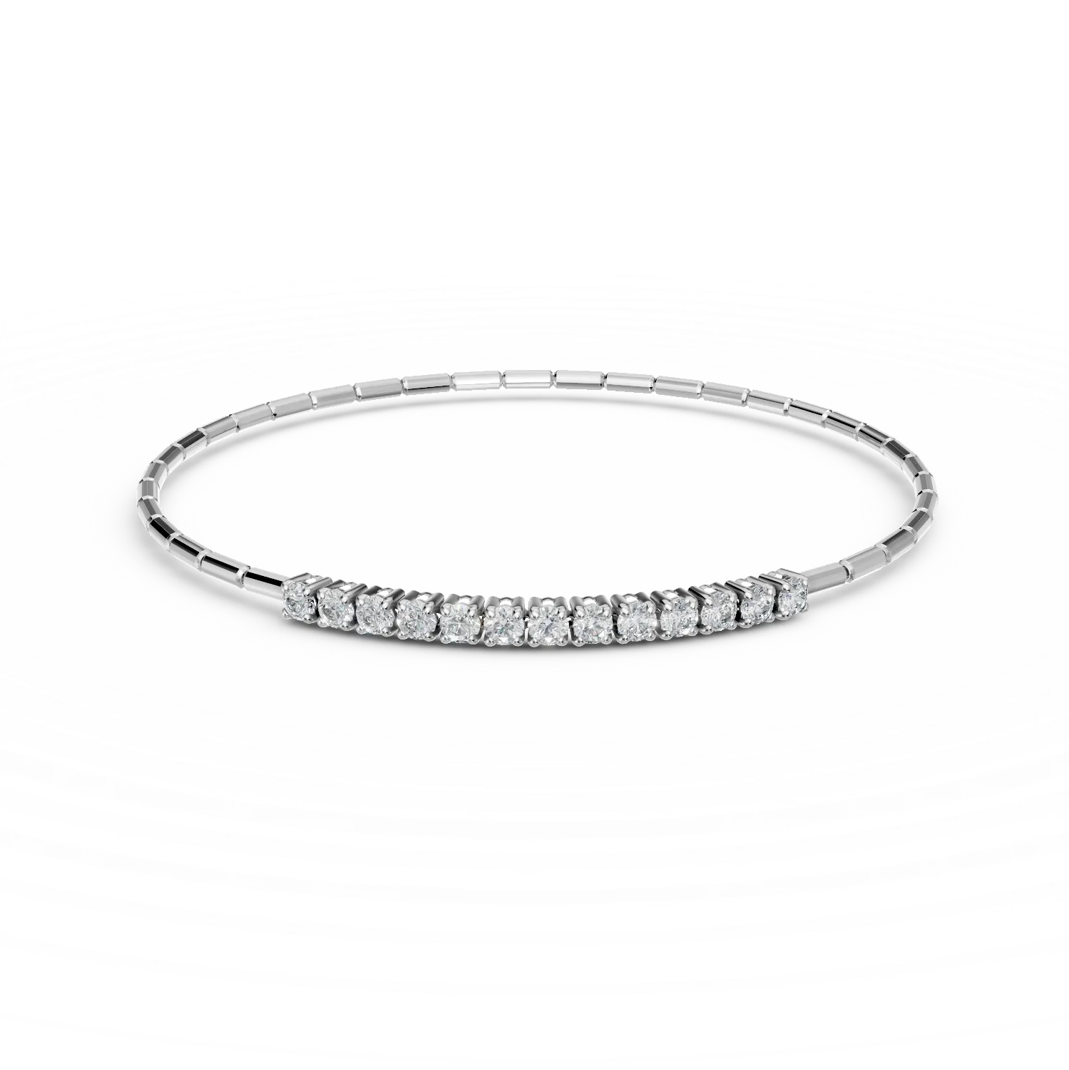 Bransoletka z platyny z diamentami 0.5ct