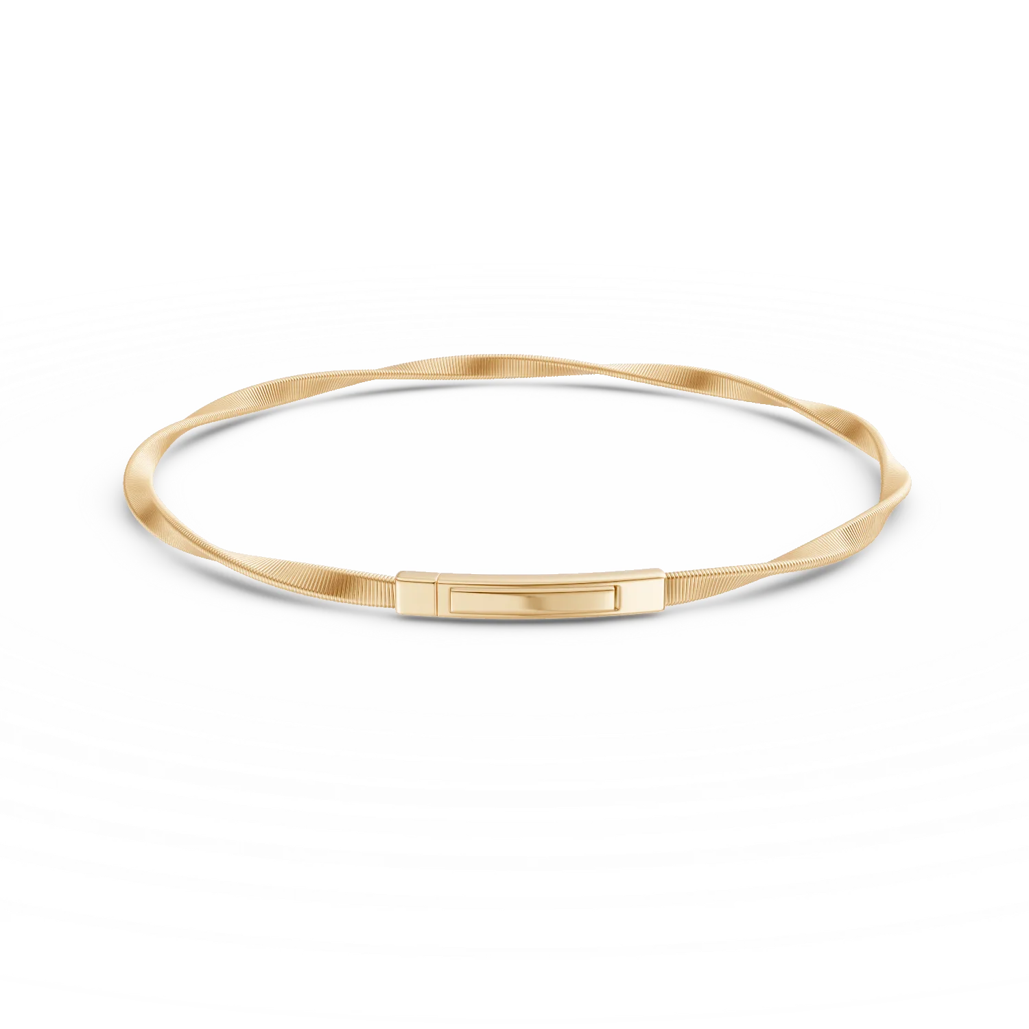 Минималистична гривна от жълто злато