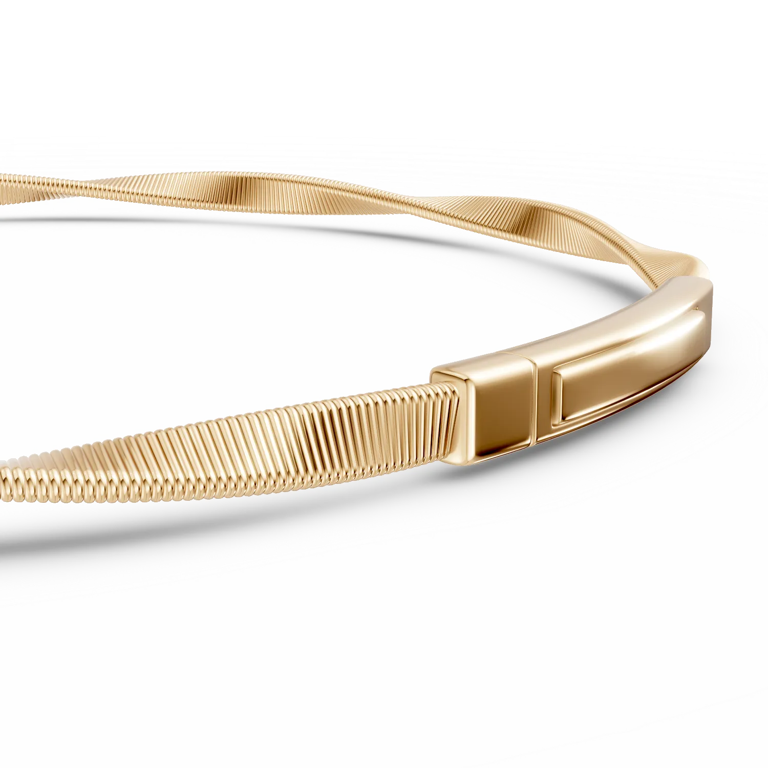 Минималистична гривна от жълто злато
