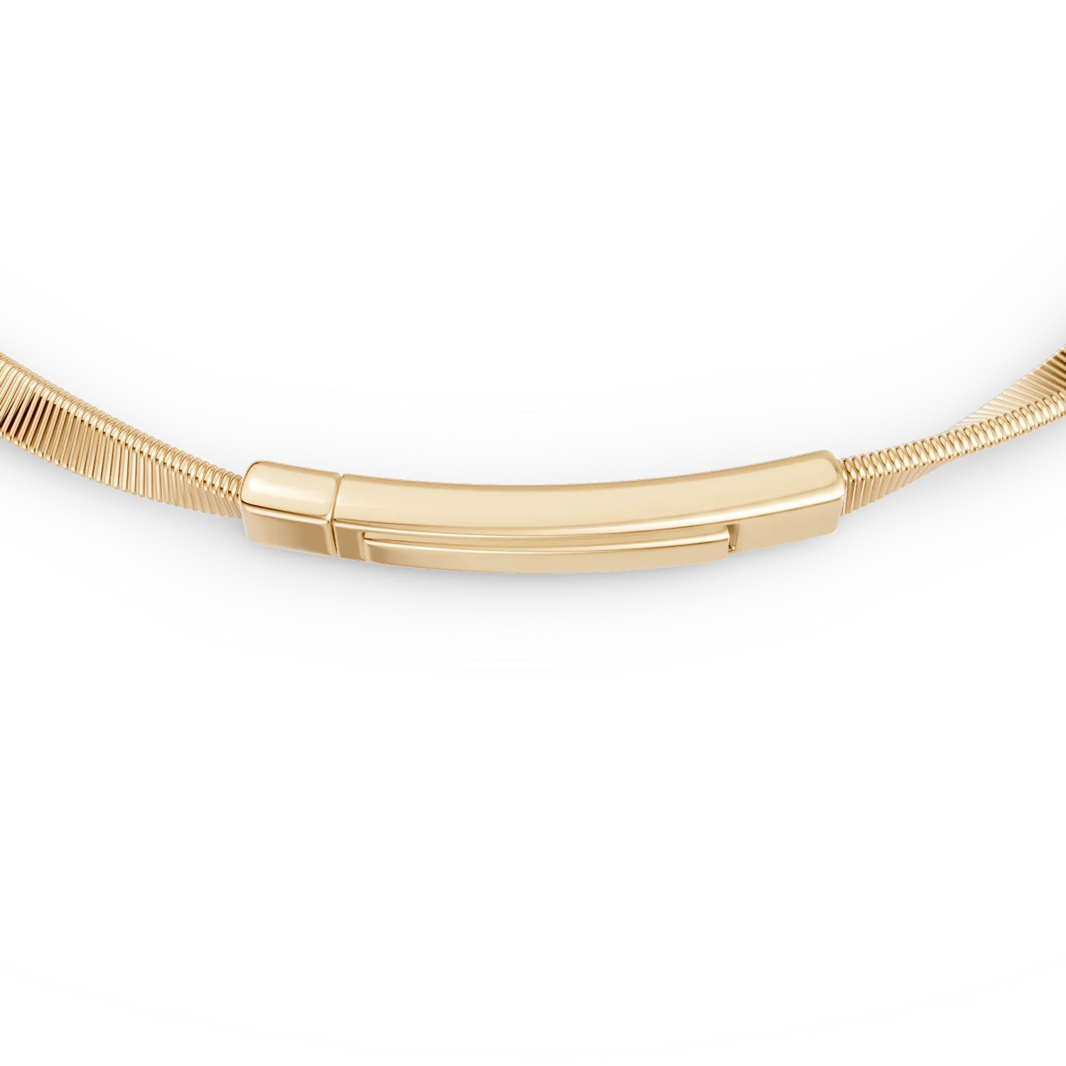 Минималистична гривна от жълто злато