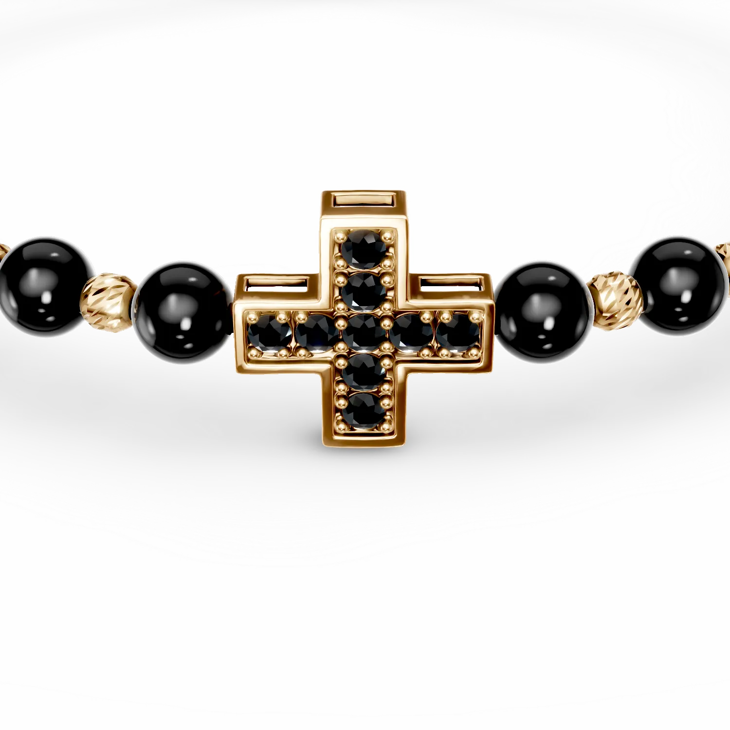 Bransoletka ze sznurka z żółtego złota