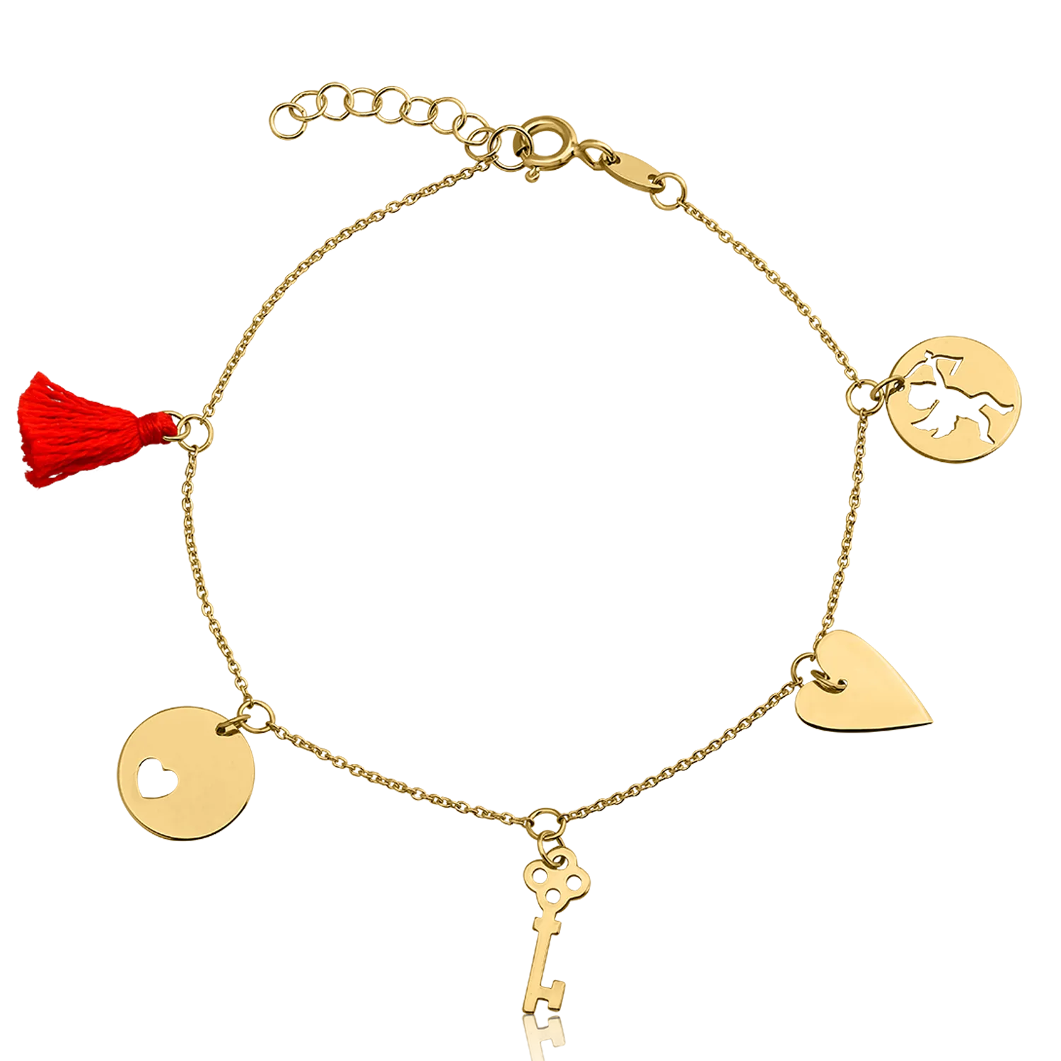 Bransoletka z 14K żółtego złota-271