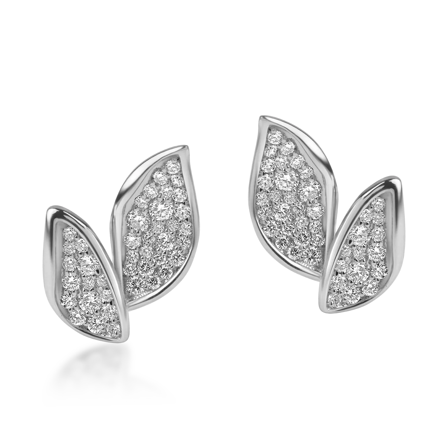 Cercei din aur alb cu diamante de 0.57ct-198940
