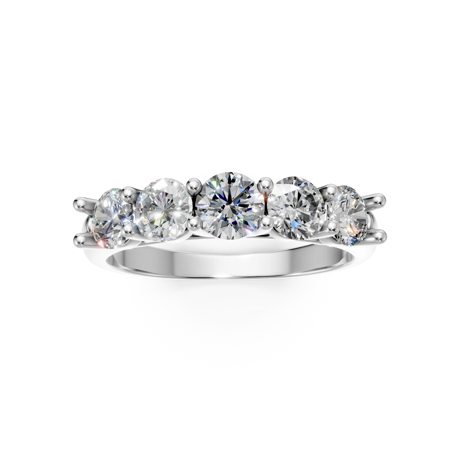 White gold ring with diamonds 1.58ct