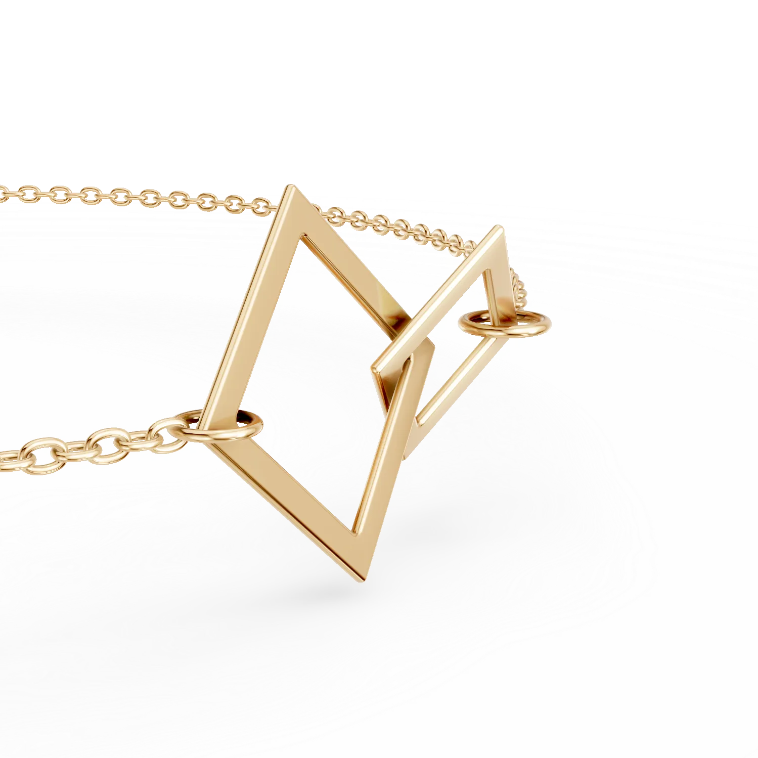 Sargaarany karkoto geometrikus medallokkal