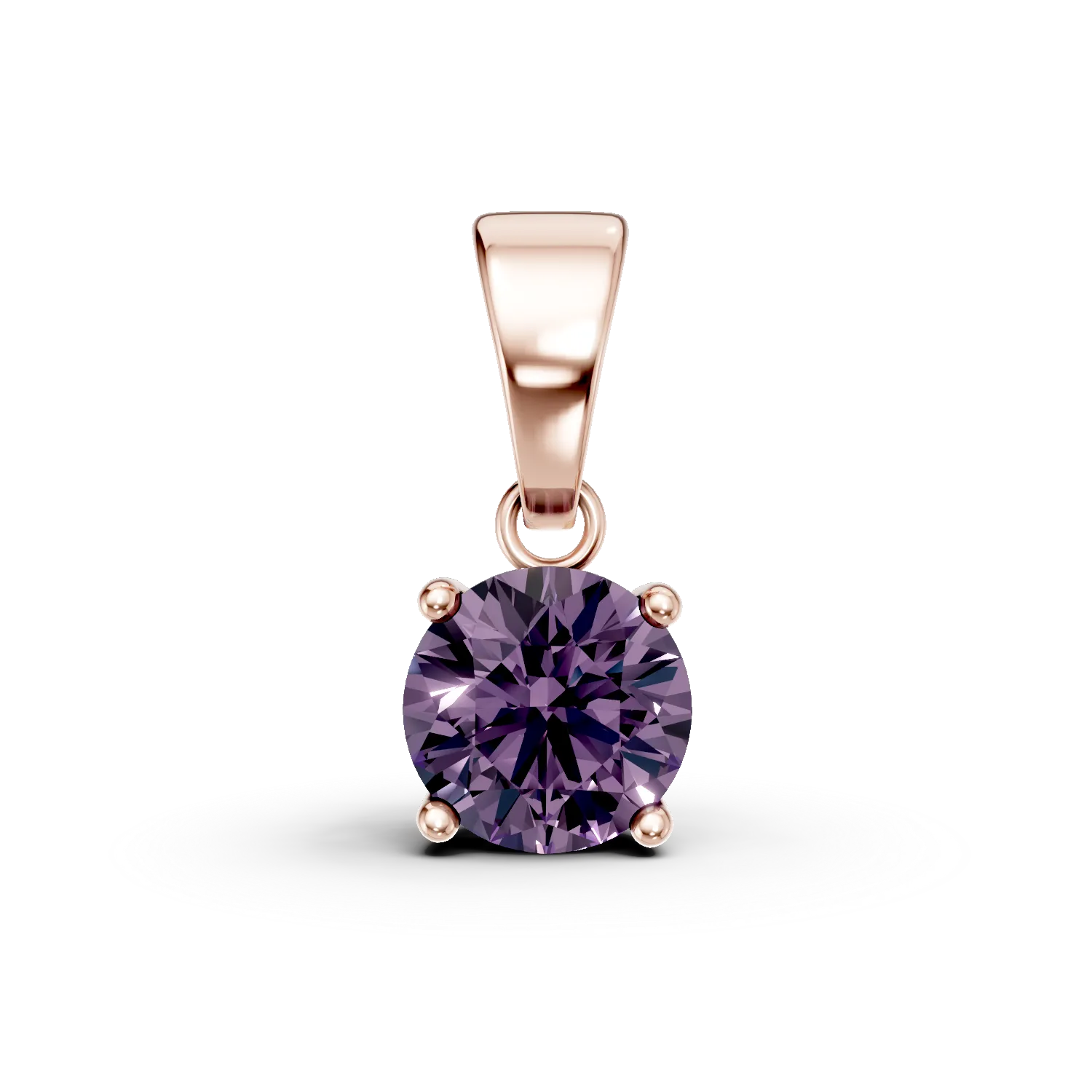 Teilor Pandantiv din aur roz cu ametist de 0.9ct