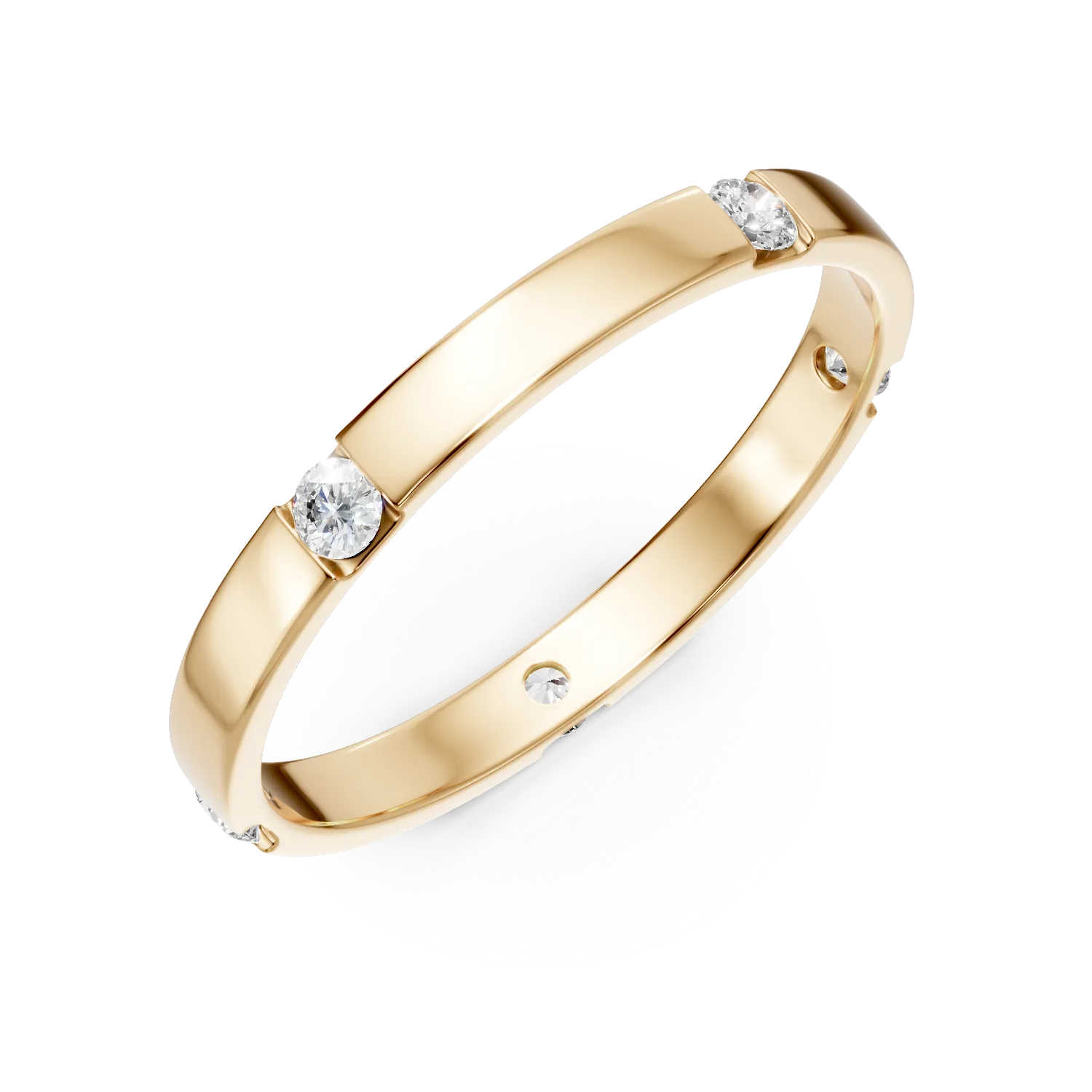 Verigheta aur model ROYAL pentru ea cu diamante create in laborator