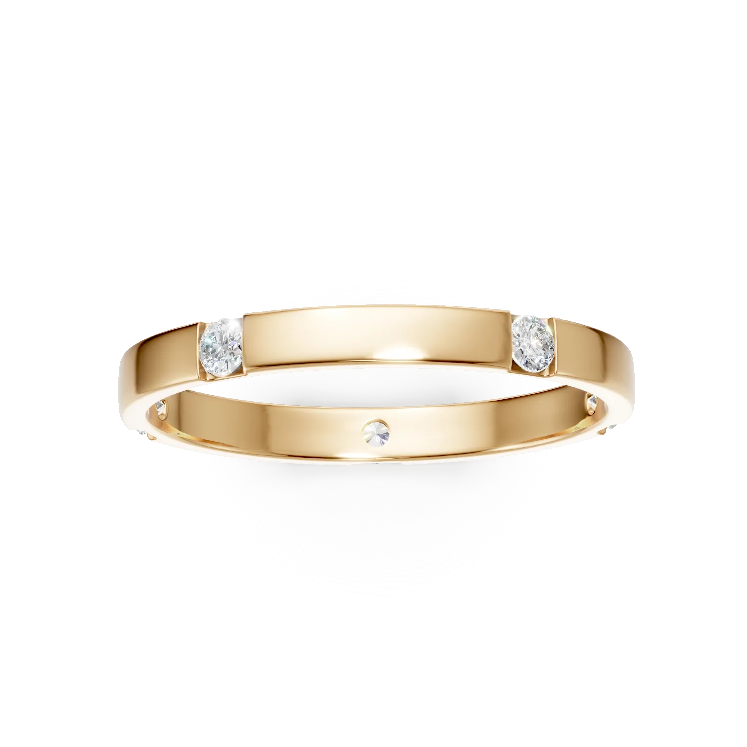 ROYAL arany karikagyuru neki lab created diamonds elemekkel