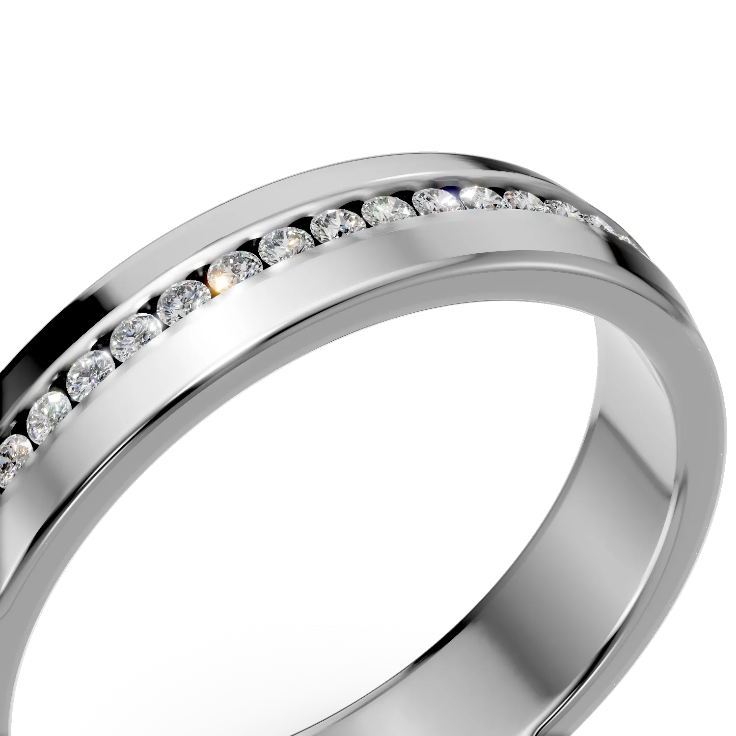 AURORA zlota obraczka dla niej z lab created diamonds