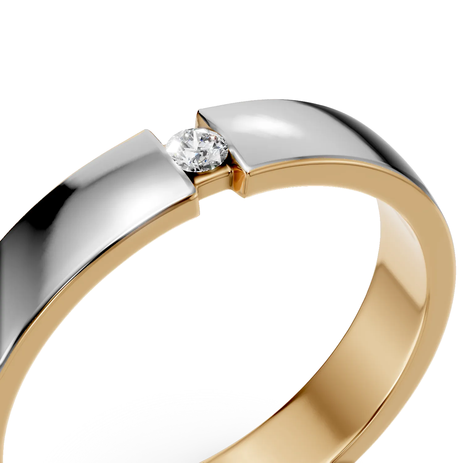 BESPOKE zlota obraczka dla niej z diamentami