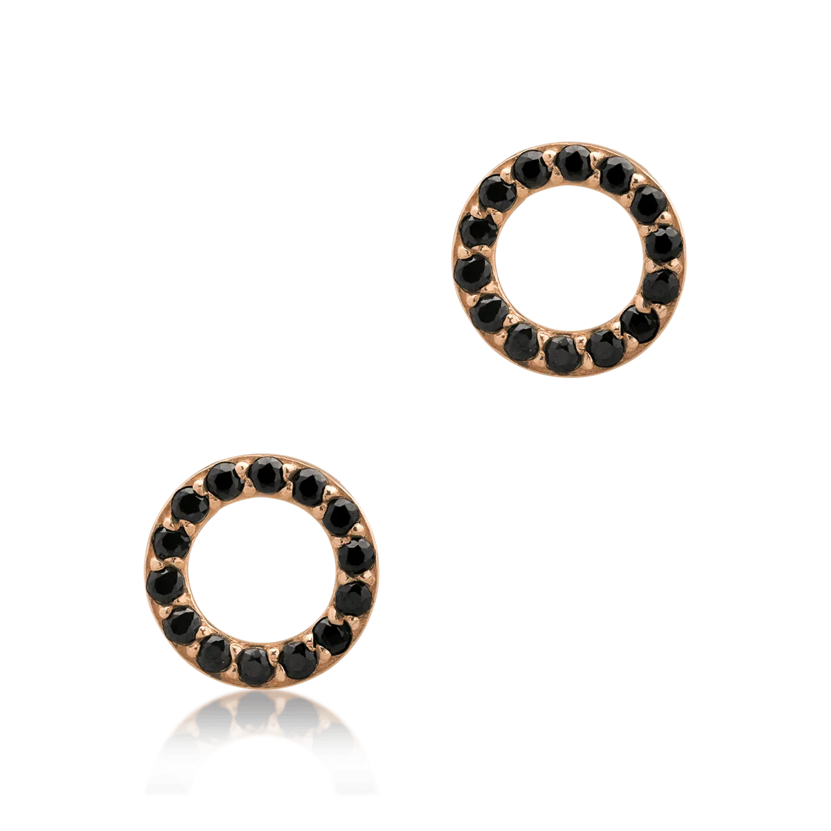 14K yellow gold earrings-3348