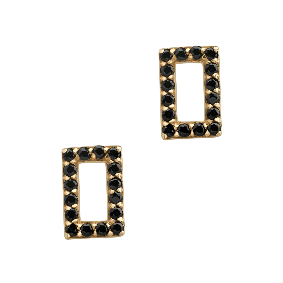 14K yellow gold earrings-3350