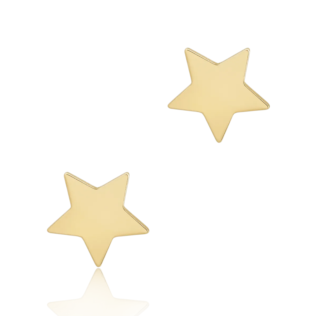 Cercei stelute din aur galben de 14K - 1 | YEO