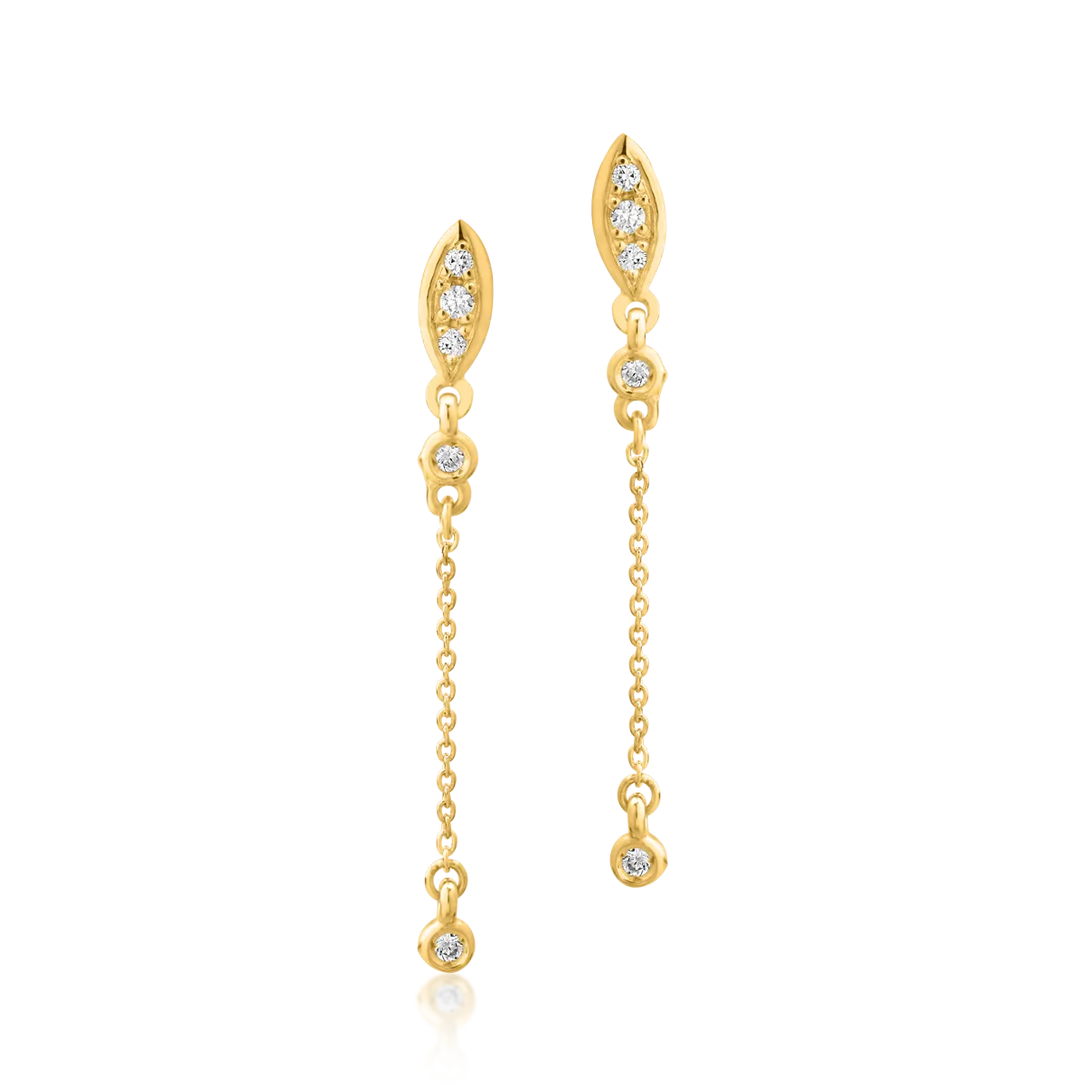 14K yellow gold earrings