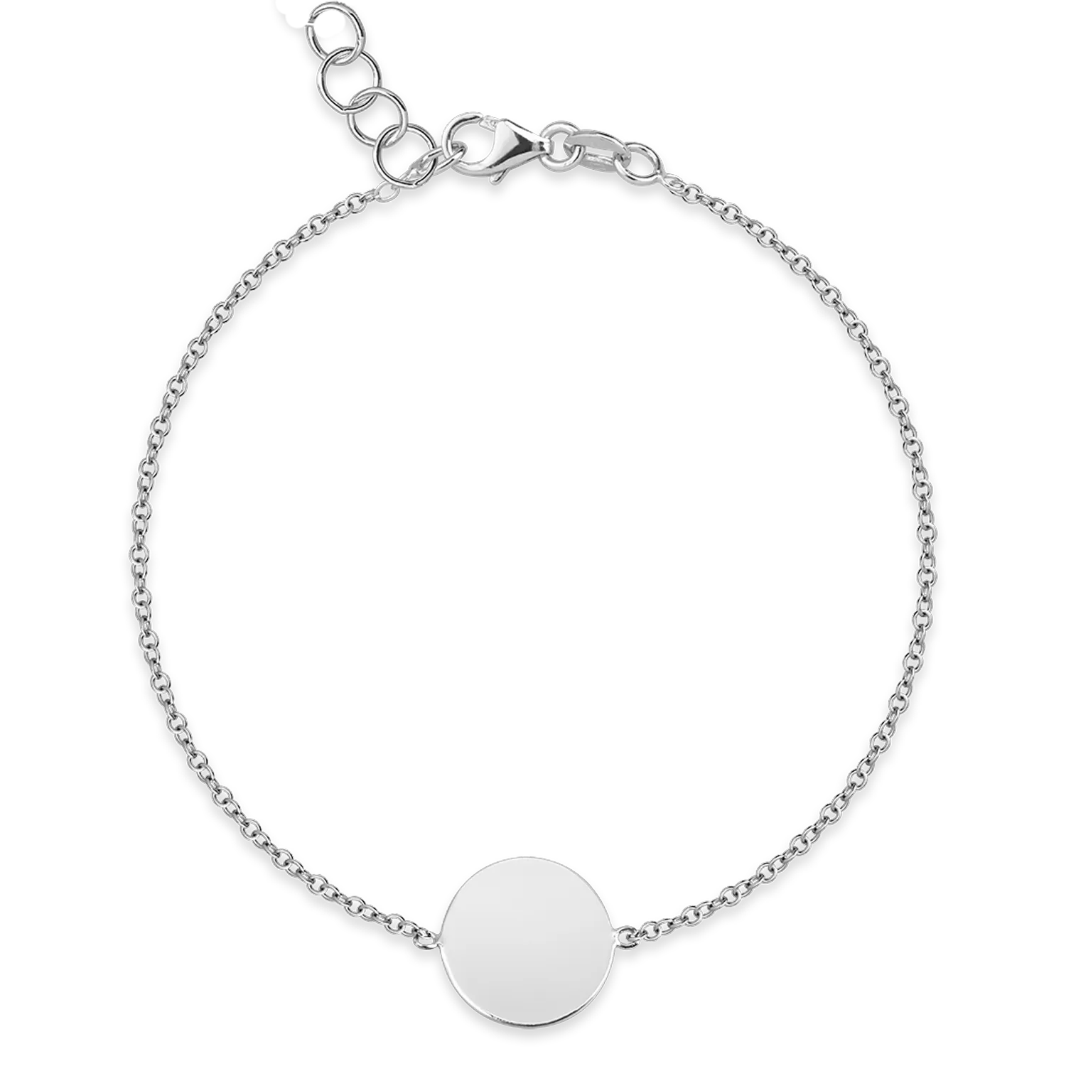 Bratara cu banuti din aur alb