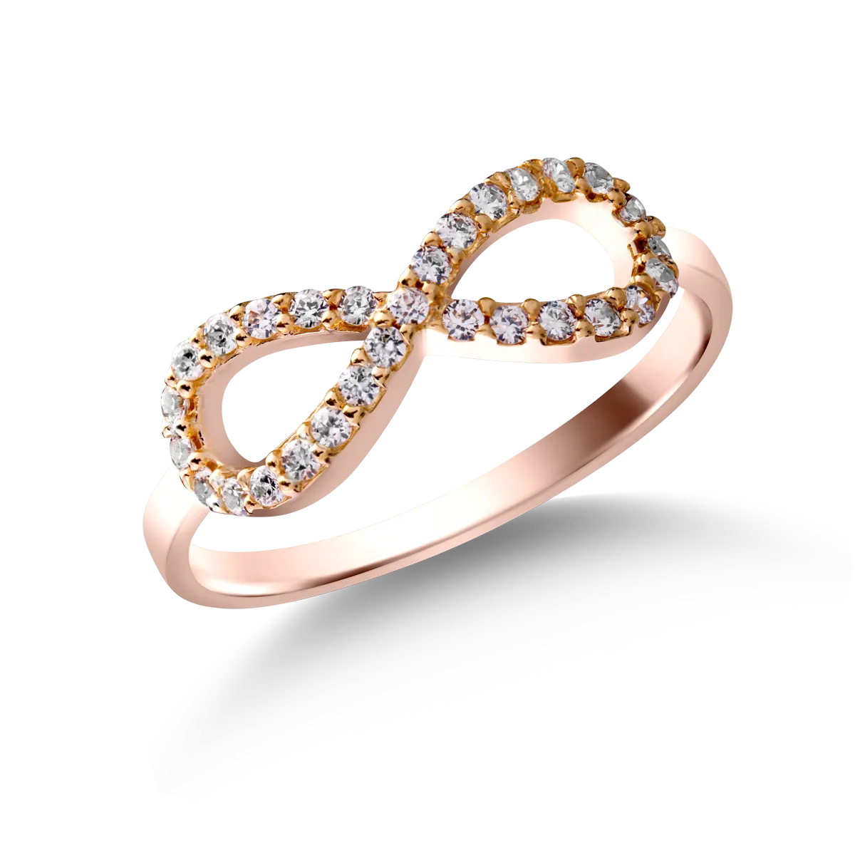 Eternity ring in rose gold