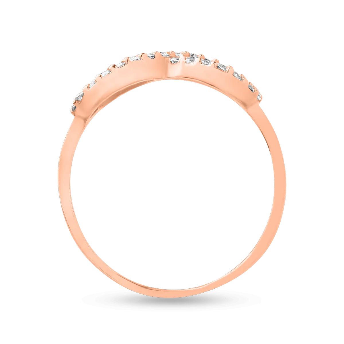 Eternity ring in rose gold