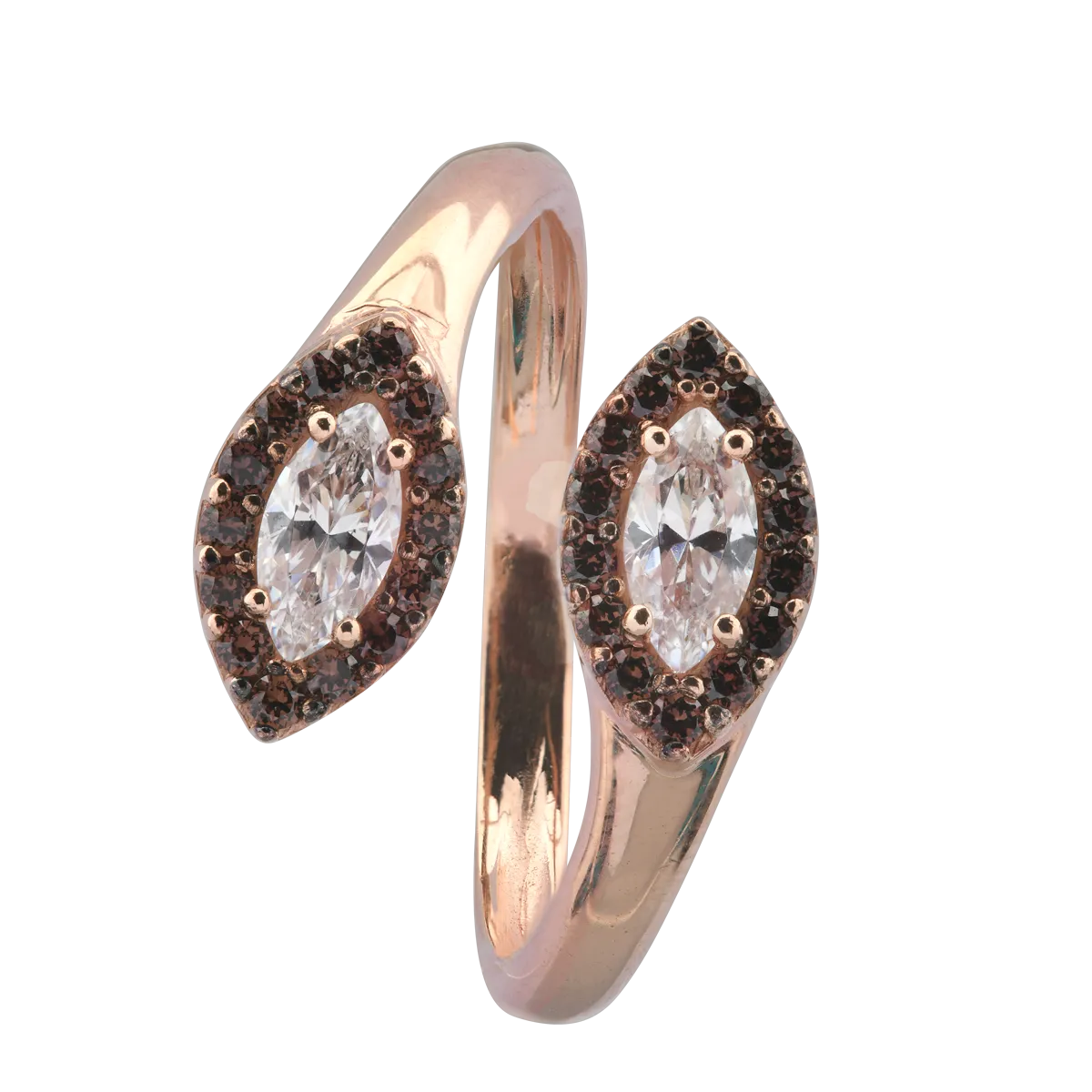 Gyűrű 14K-os rózsaszín aranyból.