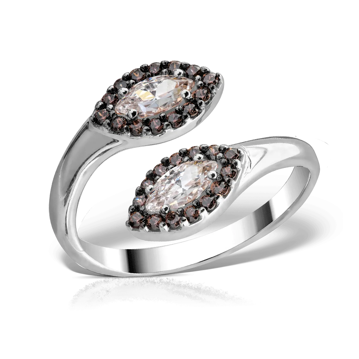 14K white gold ring-55739