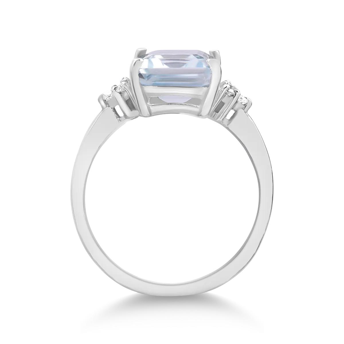 Pierścionek z białego złota