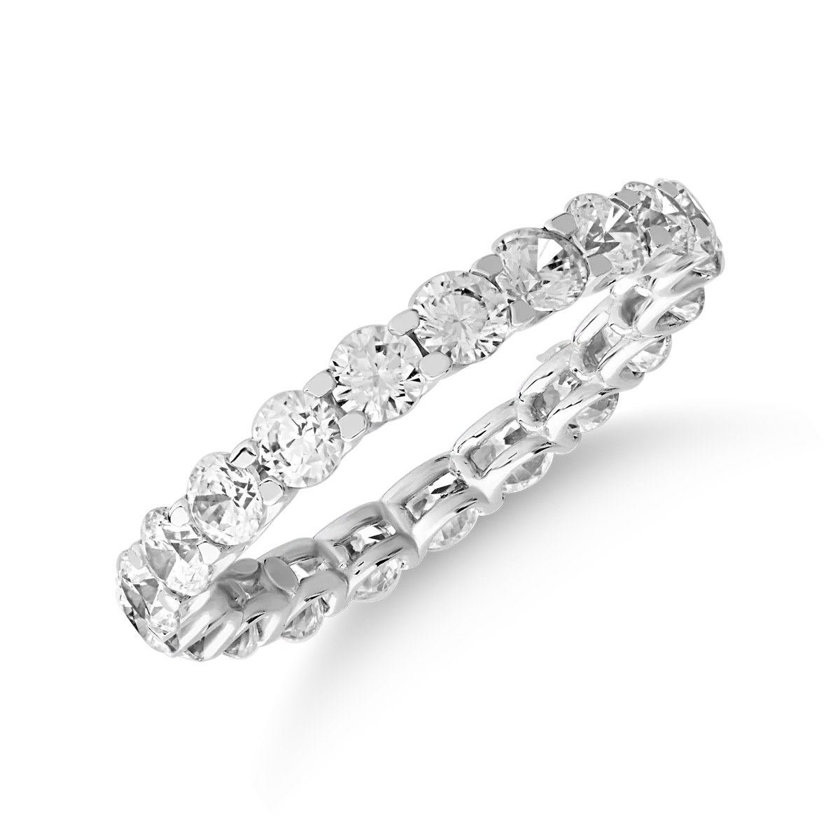 Eternity ring in white gold