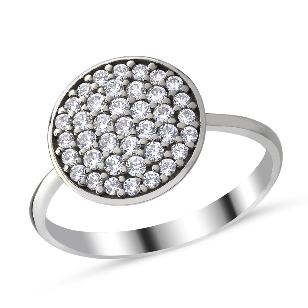 14K white gold ring