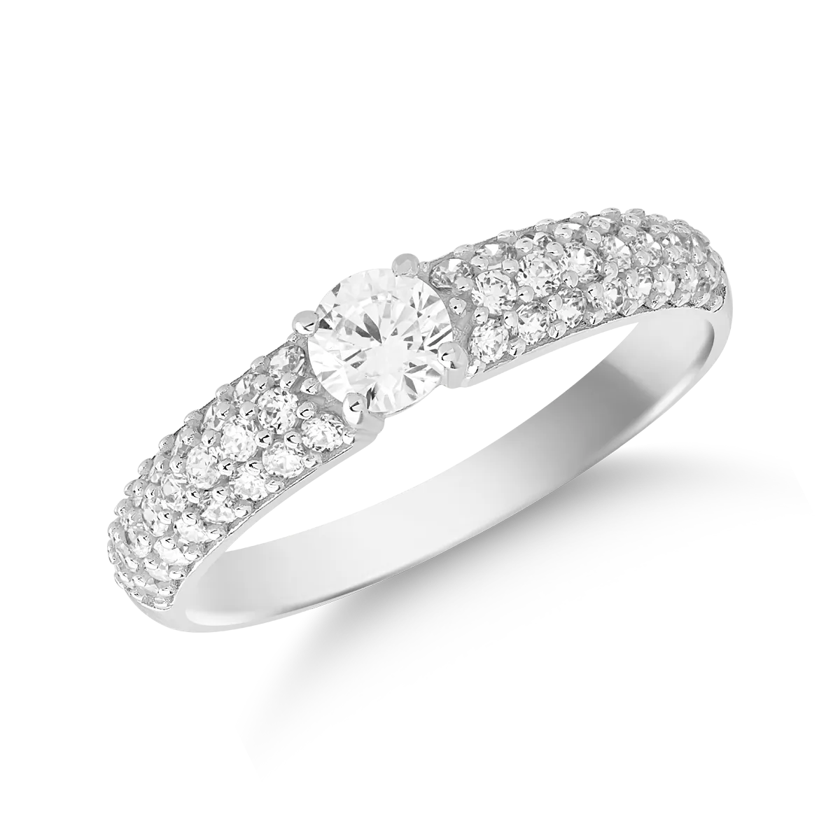 White gold ring