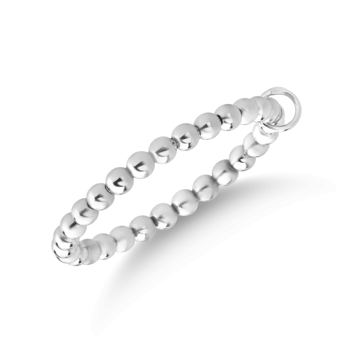 14K бял златен пръстен-120118