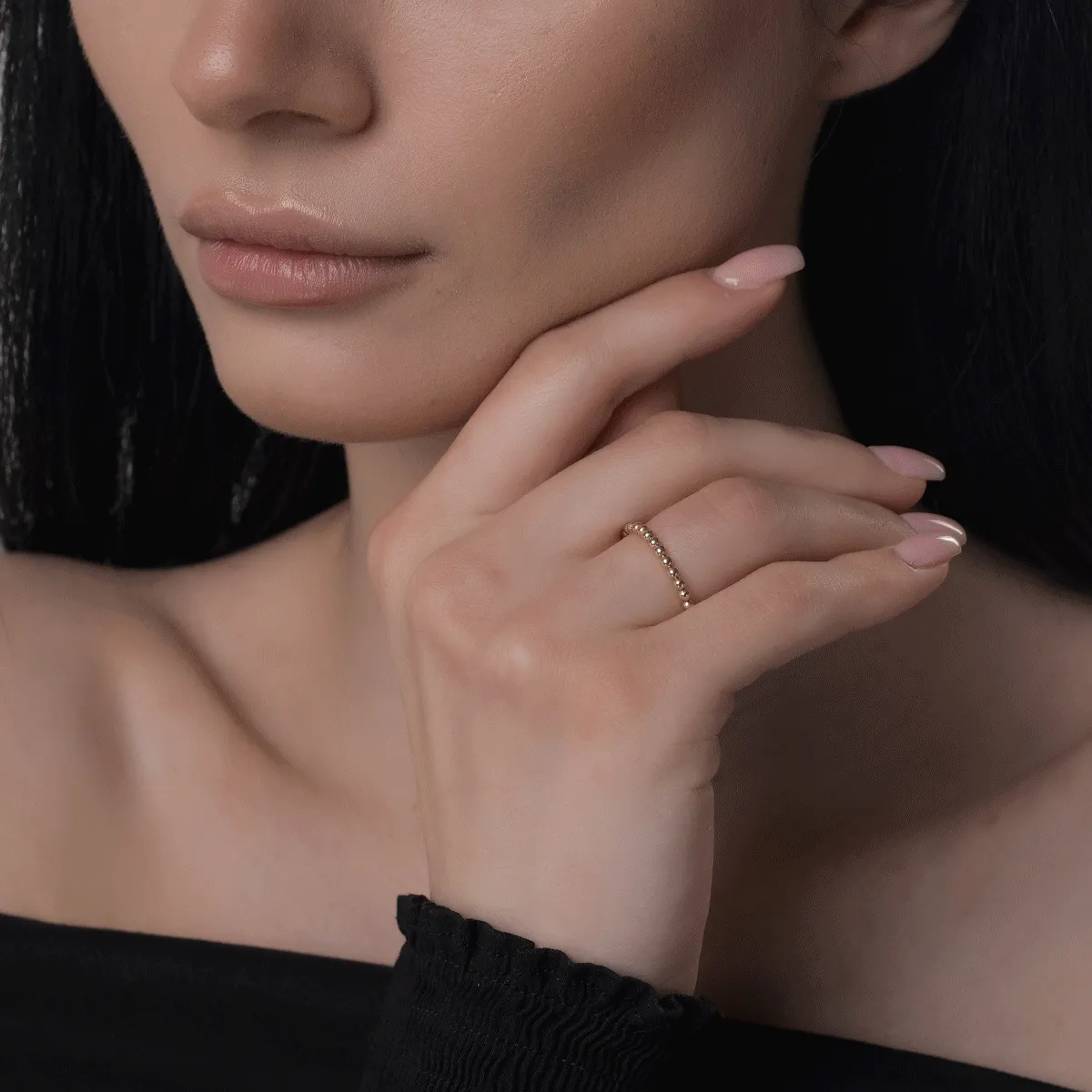 Pierścionek z 14K różowego złota