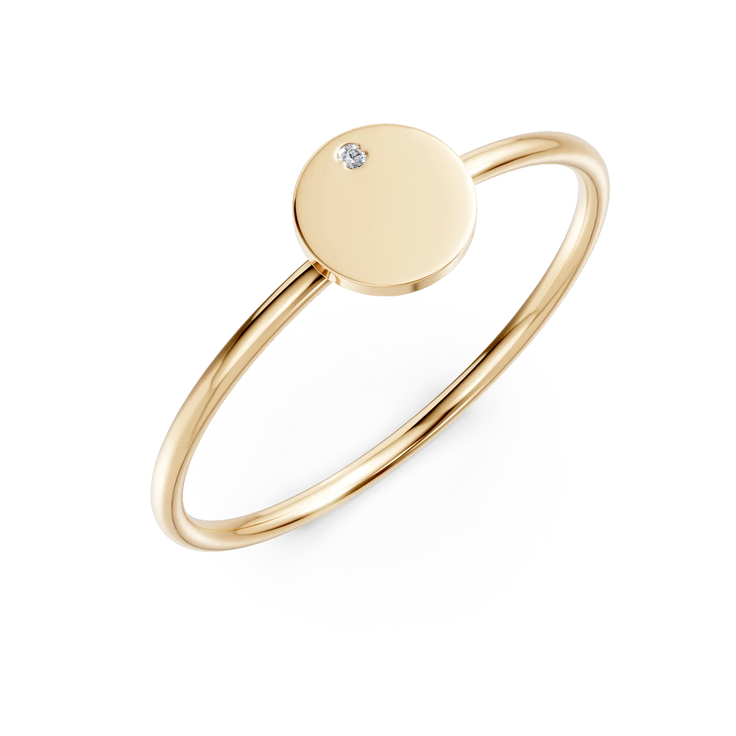 Pierścionek z żółtego złota 14K-3891